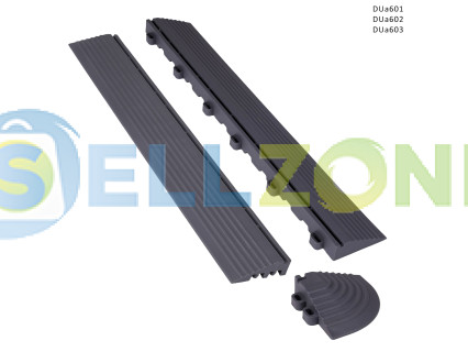 Γκρι περίγραμμα / άκρη / γωνία για το πλάι του δομοστοιχειωτού δαπέδου PVC - DUa601/2/3